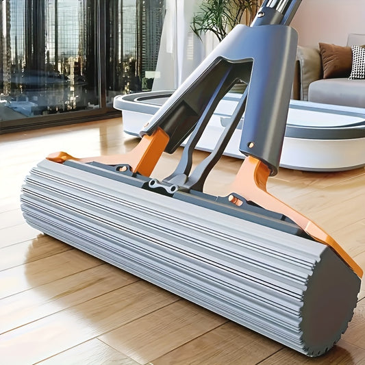 AquaSqueeze Pro Mop – Hands-Free Cleaning Kit with 3 Absorbent Refills