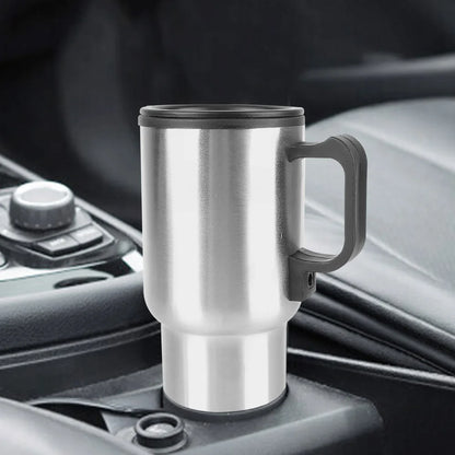 HeatSip Go™: 12V Fast Boil Travel Mug | Portable Electric Kettle for Car