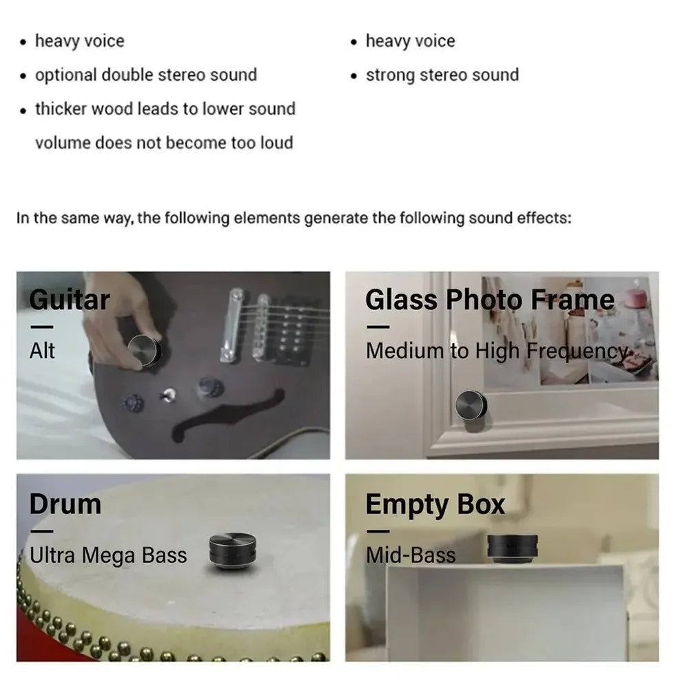 VibeSound: Portable Surface Resonance Speaker | Transform Any Object into Audio