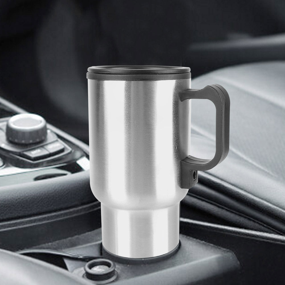 HeatSip Go™: 12V Fast Boil Travel Mug | Portable Electric Kettle for Car